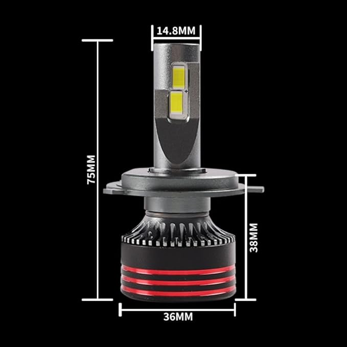 LED Headlight M8 Pro - 120000 PACK OF 2 LIGHT