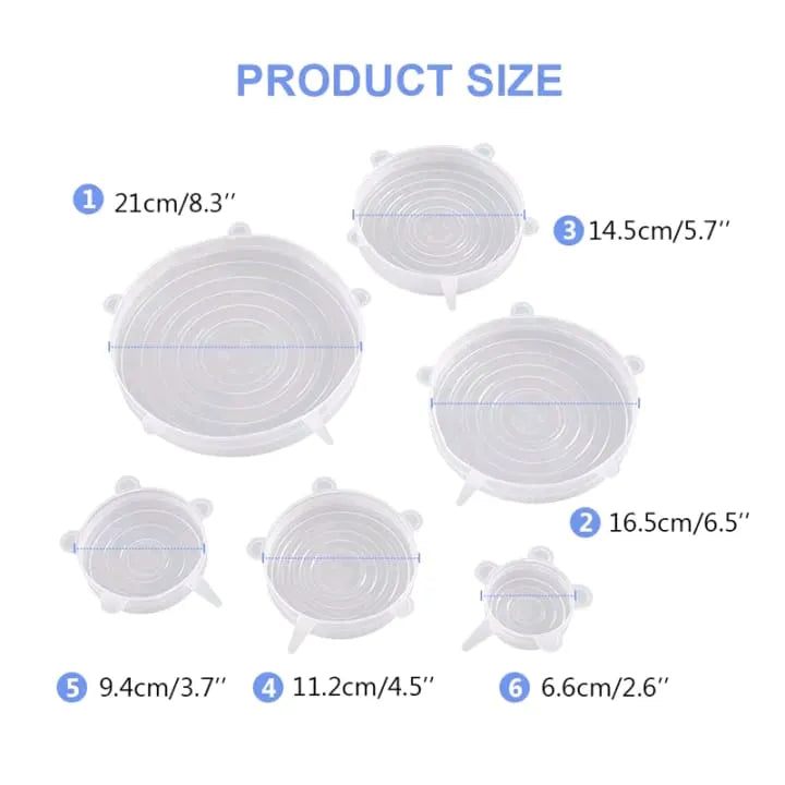 12 pic Of Reusable Silicone Lids for Freshness and Convenience!