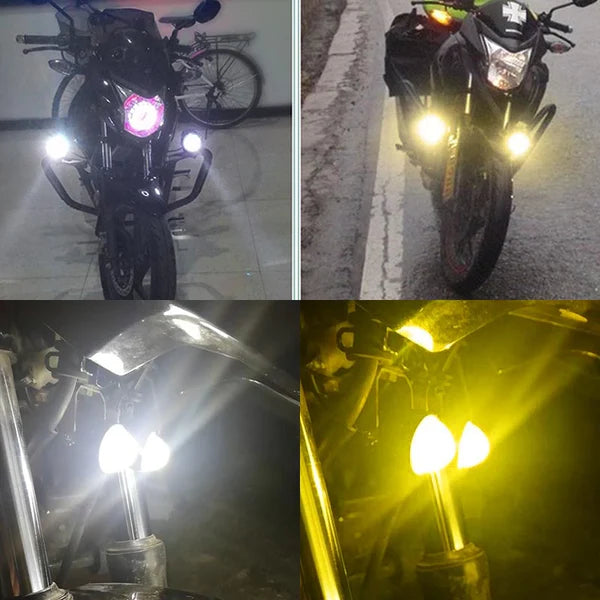 Mini Fog Light: Maximum Visibility for Motorcycles, Cars & Jeeps pack of 2