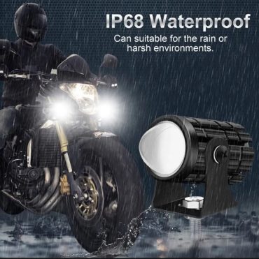 Mini Fog Light: Maximum Visibility for Motorcycles, Cars & Jeeps pack of 2