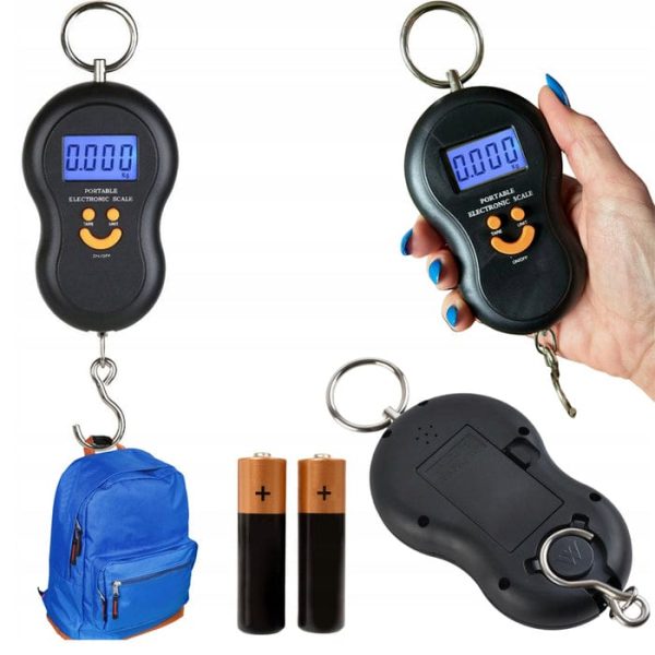 Imported Portable Electronic Digital Hand Hanging Hook Scale | Luggage Bag, Kitchen, Fishing Pocket Scale