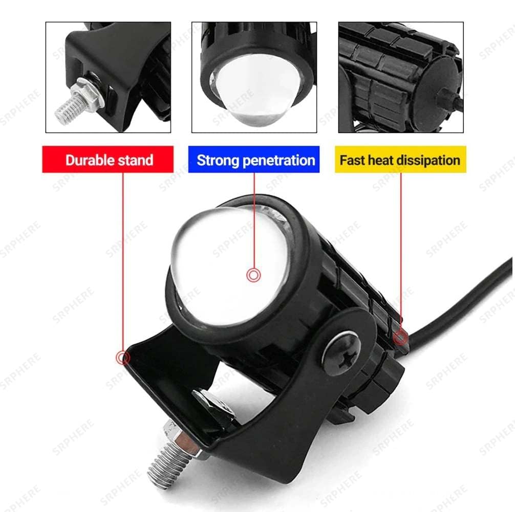 Mini Fog Light: Maximum Visibility for Motorcycles, Cars & Jeeps pack of 2