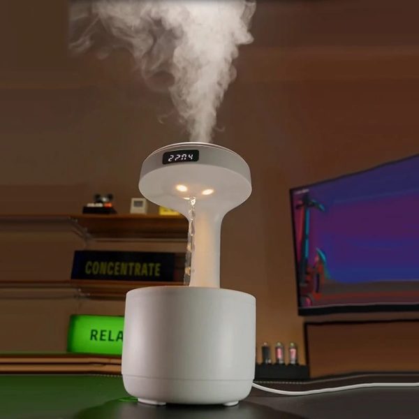 Smooth Sailing Antigravity Humidifier | Ultra-quiet Room Humidifier, Anti Gravity Usb Mini Humidifier, Water Drop Light Effects