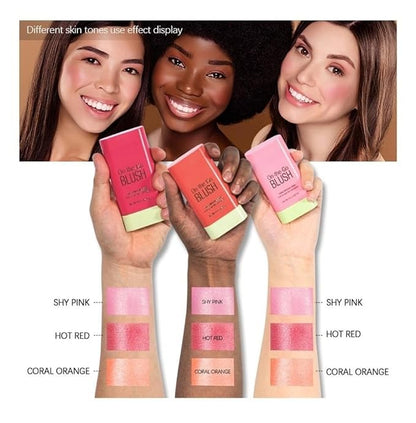 Pixi Makeup Blush Stick Tinted Moisture Stick, Shadow Lips Cheek Blusher Creamy Makeup Long Lasting Natural Nude Makeup for All Skin