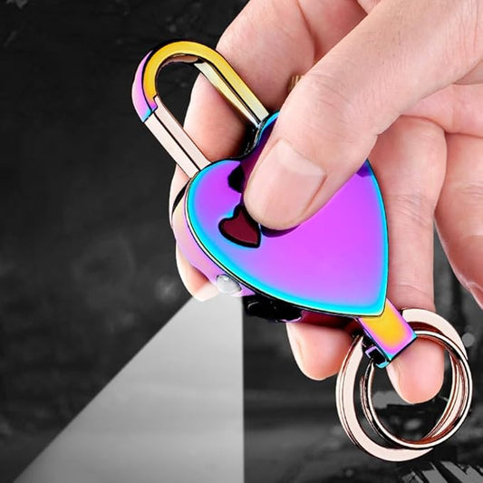 🔥Portable Match Lighter Love Keychain Lighter Portable Waterproof Flint fire Starter Match Reusable Match Lighter🔥
