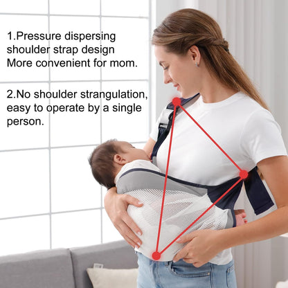 Ergonomic One-Shoulder Baby Carrier: Comfort & Convenience in One!" 💖