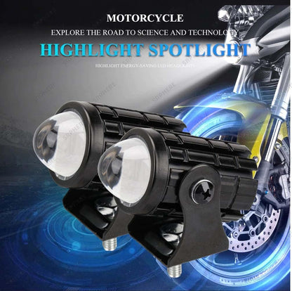 Mini Fog Light: Maximum Visibility for Motorcycles, Cars & Jeeps pack of 2