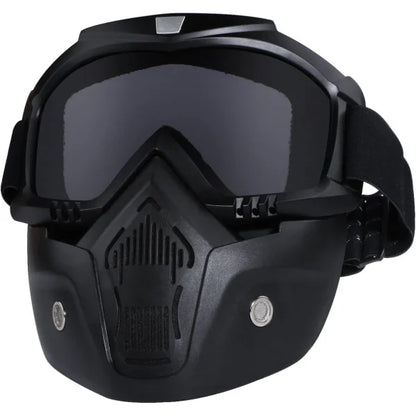 Detachable Motorcycle Goggles with Full Face Mask