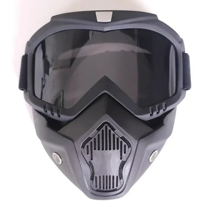 Detachable Motorcycle Goggles with Full Face Mask