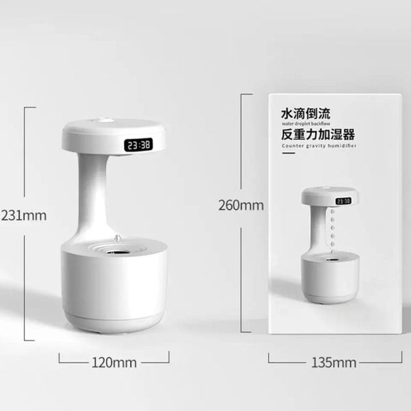 Smooth Sailing Antigravity Humidifier | Ultra-quiet Room Humidifier, Anti Gravity Usb Mini Humidifier, Water Drop Light Effects